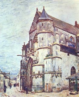 Kirche von Moret nach dem Regen Kirche von Moret nach dem Regen
