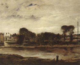 Landschaft mit Fluss Landschaft mit Fluss