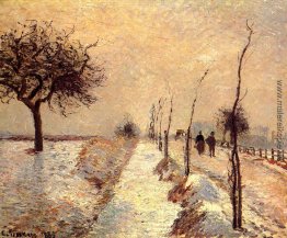 Straße bei Eragny, Winter Straße bei Eragny, Winter