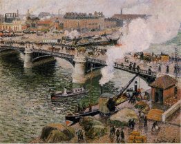 Der Pont Boieldieu, Rouen, feuchtem Wetter Der Pont Boieldieu, Rouen, feuchtem Wetter