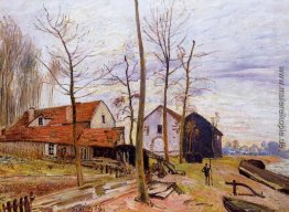 Die Mühlen von Moret, Sonnenaufgang Die Mühlen von Moret, Sonnenaufgang