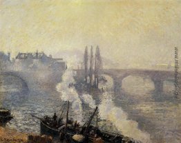 Der Pont Corneille, Rouen, Morgennebel Der Pont Corneille, Rouen, Morgennebel
