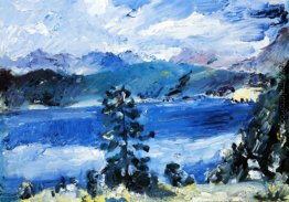 Der Walchensee mit Lärche Der Walchensee mit Lärche