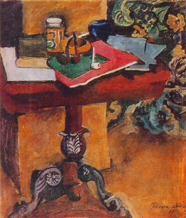 Stillleben. Tabelle, Bücher, und die Rohre. Stillleben. Tabelle, Bücher, und die Rohre.