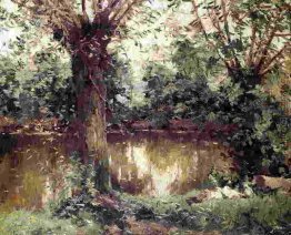 Landschaft, Banken der Yerres Landschaft, Banken der Yerres