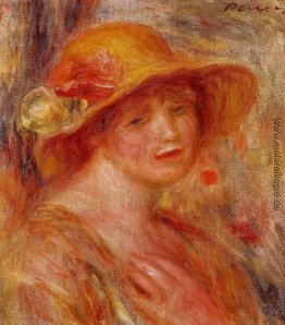 Frau in einem Strohhut Frau in einem Strohhut