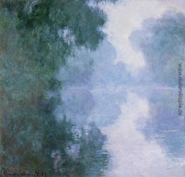 Morgen auf der Seine bei Giverny, Nebel Morgen auf der Seine bei Giverny, Nebel