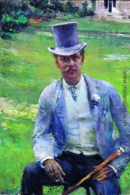 Porträt von Octave Maus als Dandy Porträt von Octave Maus als Dandy
