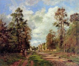 Die Straße zu Louveciennes am Rande des Waldes Die Straße zu Louveciennes am Rande des Waldes
