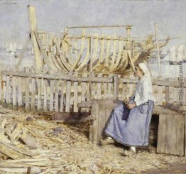 Die Bootswerft, Cancale, Bretagne Die Bootswerft, Cancale, Bretagne