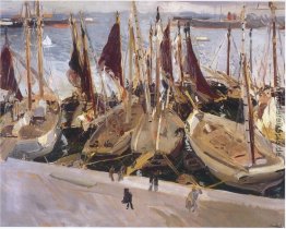 Boote im Hafen, Valencia Boote im Hafen, Valencia