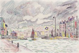 Le Havre mit regen Wolken Le Havre mit regen Wolken