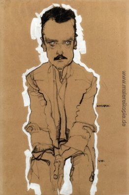 Porträt von Eduard Kosmack, Frontal, mit gefalteten Händen Porträt von Eduard Kosmack, Frontal, mit gefalteten Händen