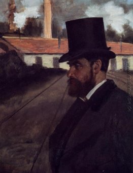 Henri Rouart vor seiner Fabrik Henri Rouart vor seiner Fabrik