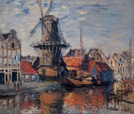 Windmühle auf der Onbekende Canal, Amsterdam Windmühle auf der Onbekende Canal, Amsterdam
