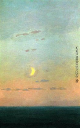 Crescent Moon bei Sonnenuntergang Crescent Moon bei Sonnenuntergang