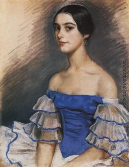 Porträt von N. Geydenreyh in Blue Porträt von N. Geydenreyh in Blue