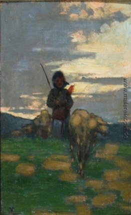 Schäfer mit Herde Schäfer mit Herde