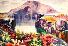 Lava-Schlucht in Thingvellir, Herbst Lava-Schlucht in Thingvellir, Herbst