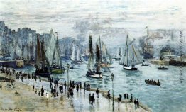 Fischerboote, die den Hafen, Le Havre Fischerboote, die den Hafen, Le Havre