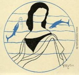 Eine Dame mit Delfinen Eine Dame mit Delfinen