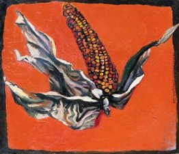 Panocchia su fondo rosso Panocchia su fondo rosso