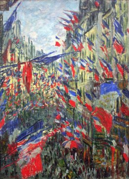 Die Rue Montargueil mit Flaggen Die Rue Montargueil mit Flaggen