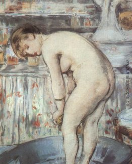 Frau in einer Wanne Frau in einer Wanne