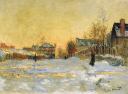 Schnee-Effekt, der Straße in Argentuil Schnee-Effekt, der Straße in Argentuil