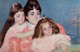 Porträt von Madame AF Aude und ihre beiden Töchter Porträt von Madame AF Aude und ihre beiden Töchter