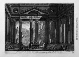 Porches gezogen um ein Loch auf den Königspalast Porches gezogen um ein Loch auf den Königspalast