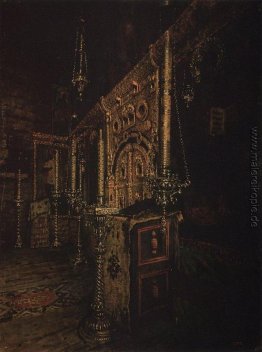 Die Ikonostase der Kirche von Johannes der Theologe auf Ishna in Die Ikonostase der Kirche von Johannes der Theologe auf Ishna in