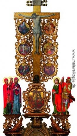 Crucifixtion mit Szenen der Passion Christi Crucifixtion mit Szenen der Passion Christi