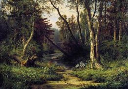 Waldlandschaft mit Herons Waldlandschaft mit Herons