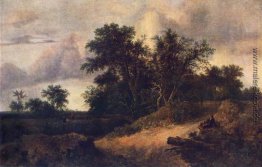 Landschaft mit einem Haus in der Grove Landschaft mit einem Haus in der Grove