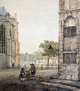 Grotekerksplein in Dordrecht Grotekerksplein in Dordrecht
