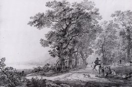 Landschaft mit Wald Landschaft mit Wald