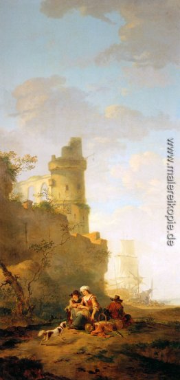 Italienische Landschaft mit Ruine Italienische Landschaft mit Ruine