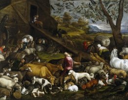 Der Einzug der Tiere in die Arche Noah Der Einzug der Tiere in die Arche Noah