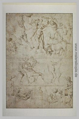 Skizze der Figuren und Szenen aus der antiken Zeitalter Skizze der Figuren und Szenen aus der antiken Zeitalter