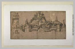 Ansicht einer Festung von Jerusalem Ansicht einer Festung von Jerusalem