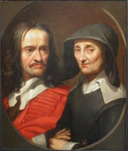 Porträt von Jacques Stella und ihre Mutter, Claudine de Masso Porträt von Jacques Stella und ihre Mutter, Claudine de Masso