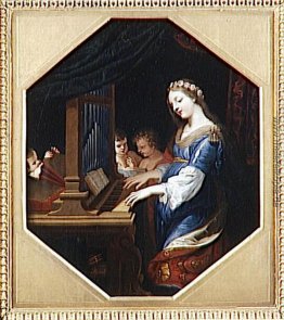 Sainte Cecile an der Orgel Sainte Cecile an der Orgel