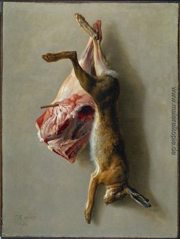 Einen Hasen und ein Lammkeule Einen Hasen und ein Lammkeule