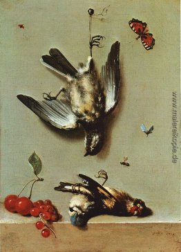 Nature morte avec oiseux morts et cerises Nature morte avec oiseux morts et cerises