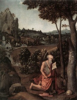 Felsige Landschaft mit Heiligen Hieronymus Felsige Landschaft mit Heiligen Hieronymus