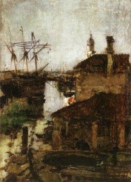 Schiff und Dock, Venedig Schiff und Dock, Venedig