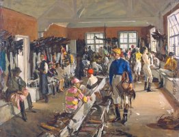Die Jockeys 'Ankleidezimmer in Ascot Die Jockeys 'Ankleidezimmer in Ascot