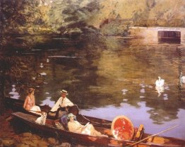 Sutton Courtenay, (Sommer auf dem Fluss oder The Wharf) Sutton Courtenay, (Sommer auf dem Fluss oder The Wharf)