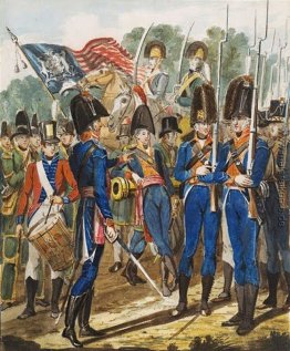 Mitglieder des Stadt Troup und andere Philadelphia Soldateska Mitglieder des Stadt Troup und andere Philadelphia Soldateska